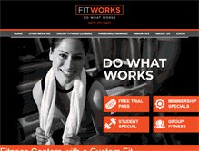 Tablet Screenshot of fitworks.com